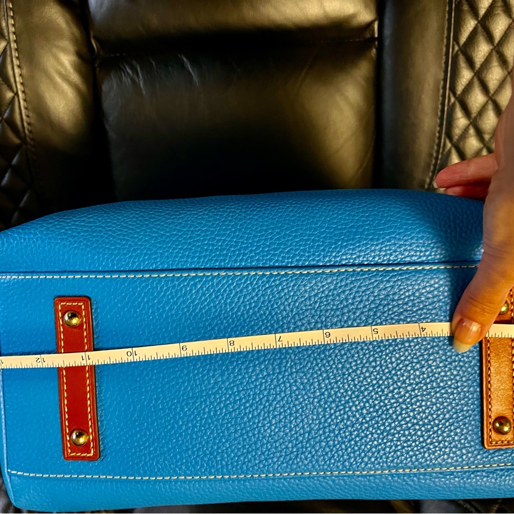- Dooney & Bourke tote handbag Chelsea blue. Pebble l… - Picture 7 of 11